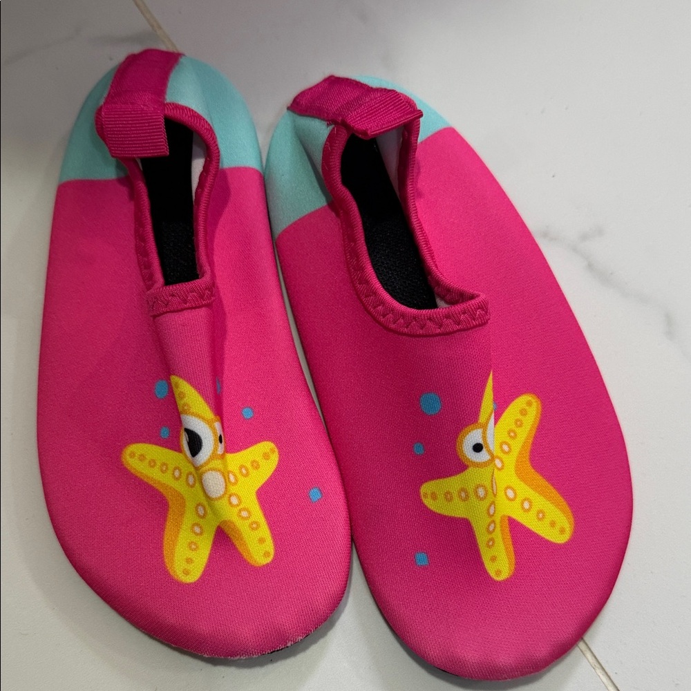 Kids Pink Starfish Water Shoes